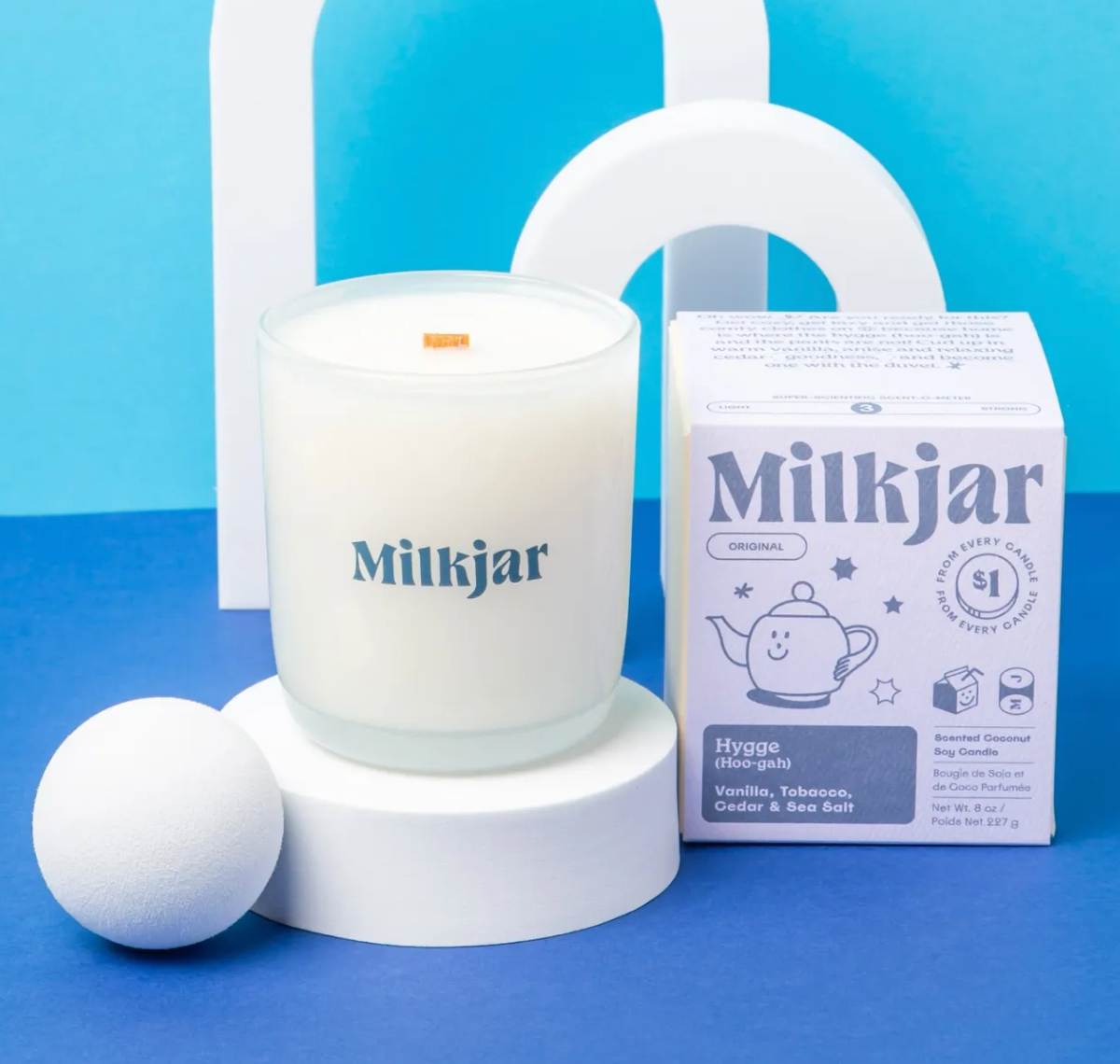 Milk Jar Candle - Hygge