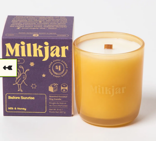 Milk Jar Candle - Before Sunrise